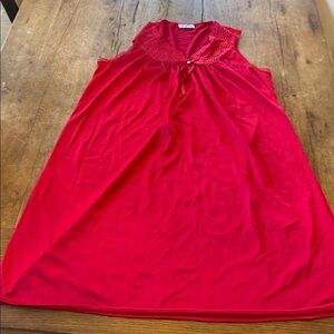 Vtg Vanity Fair Nylon Chemise Gown Lingerie Medium